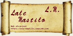 Lale Mastilo vizit kartica